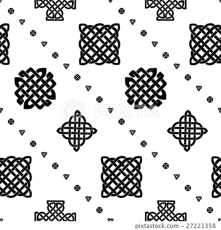 Celtic knot seamless pattern 27221358