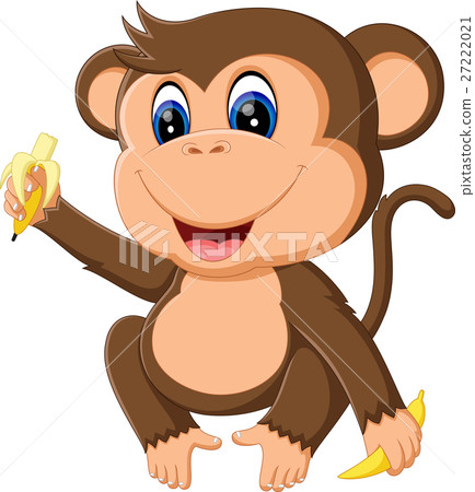illustration of Cartoon monkey 27222021