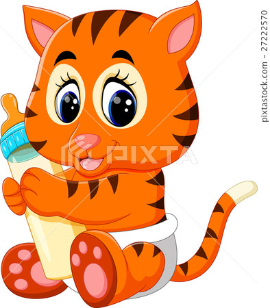 illustration of cute baby tiger 27222570
