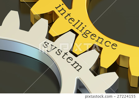 intelligence system concept on the gearwheels intelligence system concept on the gearwheels 27224155