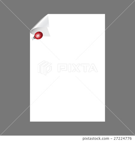 Vector Greeting card with ladybug 27224776