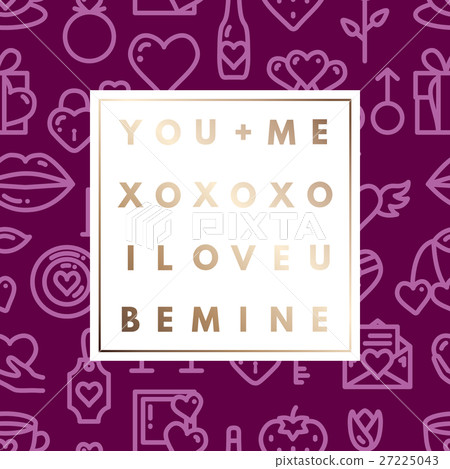Romantic logo in frame 27225043