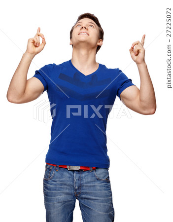 Handsome man isolated over white background 27225072