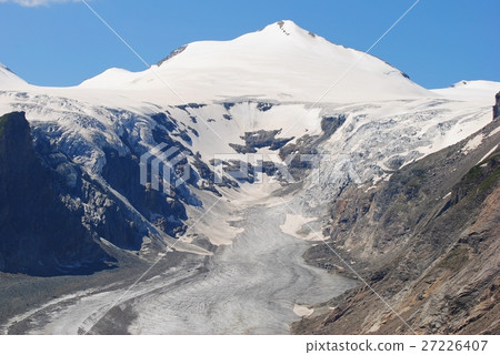 Johannisberg peak and Pasterze Glacier in Austria. 27226407