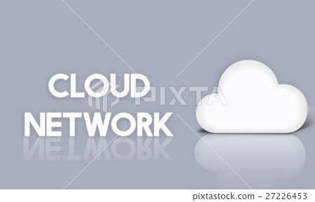 Cloud Network Data Backup Graphic Icon Concept 27226453