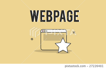 Bookmark Star Web Page Concept 27226481
