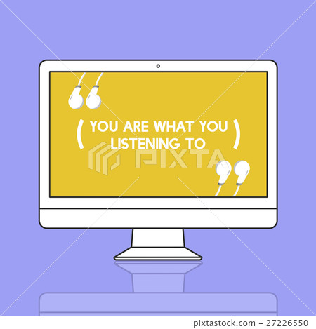 Music Life Happy Earphones Concept Music Life Happy Earphones Concept 27226550