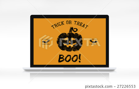 Halloween Bat Pumpkin Lantern Scary Graphic Concept Halloween Bat Pumpkin Lantern Scary Graphic Concept 27226553