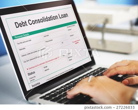 Debt Consolidation Loan Financial Concept Debt Consolidation Loan Financial Concept 27226833