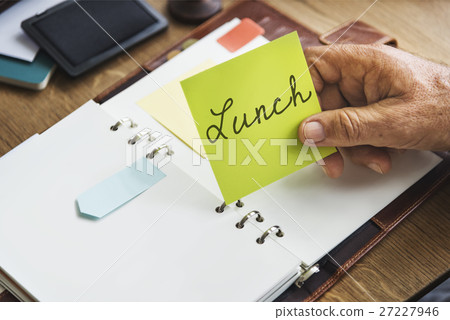 Lunch Planner Agenda List Concept 27227946