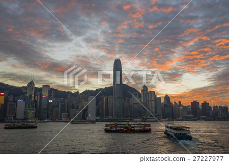 Hong Kong Xiangjiang River night view 27227977