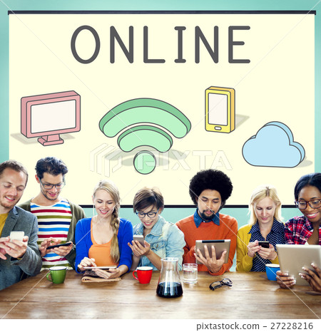 Social Media Online Community Connection Concept Social Media Online Community Connection Concept 27228216
