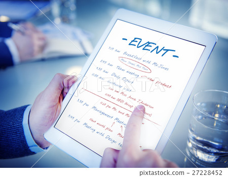 Calendar Agenda Event Meeting Reminder Schedule Graphic Concept 27228452