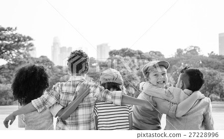 Casual Children Cheerful Cute Friends Kids Joy Concept Casual Children Cheerful Cute Friends Kids Joy Concept 27228996