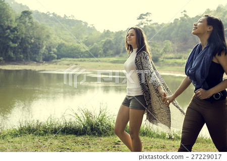 People Friendship Hangout Traveling Destination Camping Concept People Friendship Hangout Traveling Destination Camping Concept 27229017
