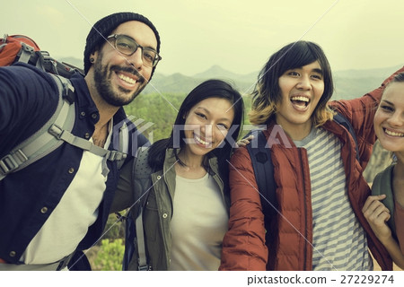 People Friendship Hangout Traveling Destination Camping Concept People Friendship Hangout Traveling Destination Camping Concept 27229274