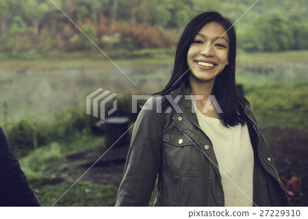 Girl Travel Adventure Solitude Relaxation Vacation Concept Girl Travel Adventure Solitude Relaxation Vacation Concept 27229310