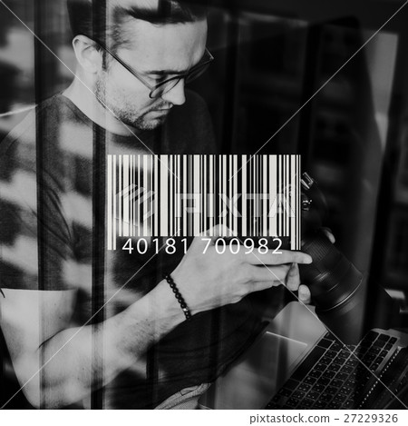 Bar Code Encoding Decode Shopping Coding Concept Bar Code Encoding Decode Shopping Coding Concept 27229326