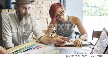 Design Studio Architect Creative Occupation Meeting Blueprint Concept 27229856