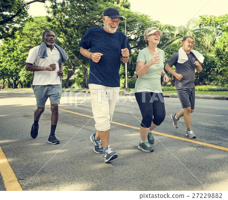 Senior Group Friends Exercise Relax Concept Senior Group Friends Exercise Relax Concept 27229882