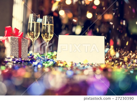 Blank Greeting Card Party Relaxation Concept 27230390