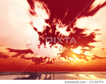 Wind and clouds with the sea 27230754