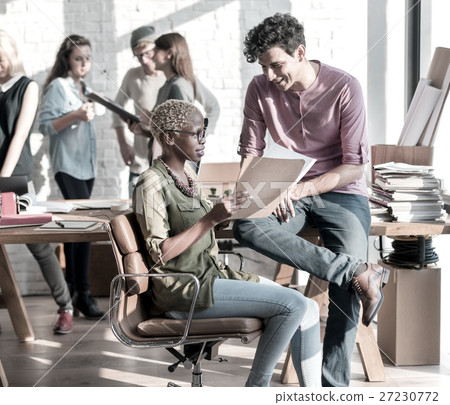 Teamwork Discussion Meeting Brainstorming Start up Concept 27230772