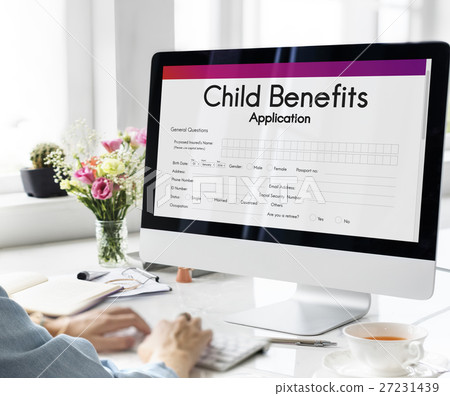 Child Benefits Application Form Concept Child Benefits Application Form Concept 27231439