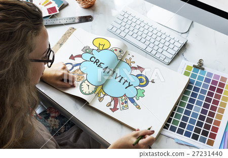 Creativity Ideas Design Thought Bubble Icon Concept 27231440