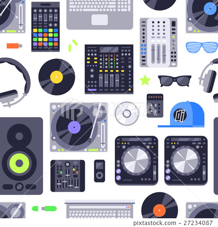 Music concept seamless pattern made with icons Music concept seamless pattern made with icons 27234087