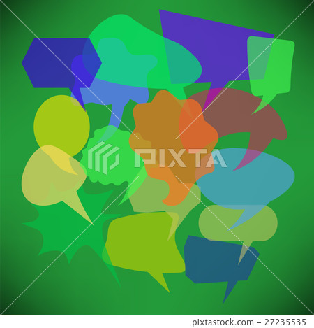 Colorful Transparent Speech Bubbles Colorful Transparent Speech Bubbles 27235535