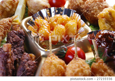 Closed-up of side dishes Closed-up of side dishes 27235556