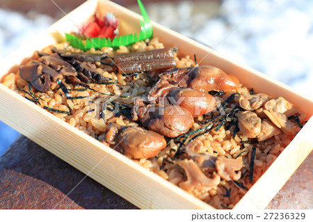 Delicious oyster rice box lunch 27236329