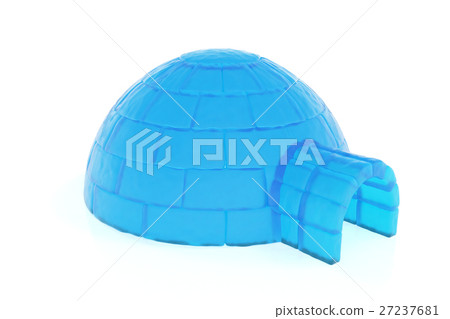 Iigloo isolated on white background. 3d rendering Iigloo isolated on white background. 3d rendering 27237681