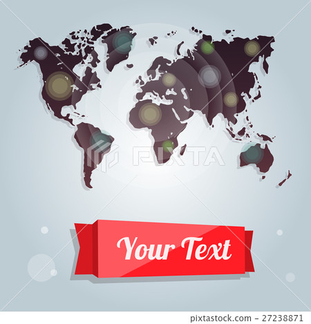Modern banners, world map creative idea, flyers Modern banners, world map creative idea, flyers 27238871