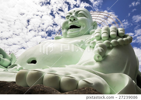 Laughing Buddha statue in Dalat, Vietnam Laughing Buddha statue in Dalat, Vietnam 27239086