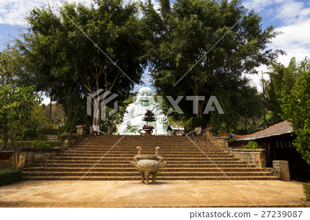 Laughing Buddha statue in Dalat, Vietnam 27239087