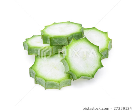 Luffa acutangula isolated on white background 27239124