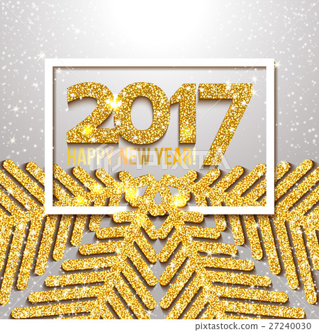 Vector abstract Christmas snowflake 27240030