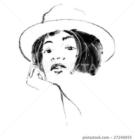 Woman wearing a hat 27240055