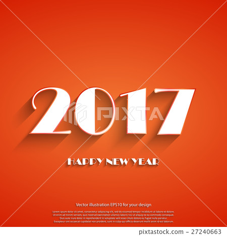Happy New Year 2017 background. Calendar 27240663