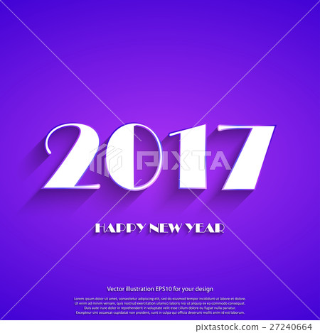 Happy New Year 2017 background. Calendar 27240664