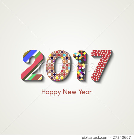 Happy New Year 2017 background. Calendar 27240667