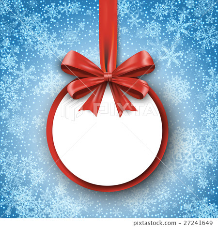 Christmas paper red card. 27241649