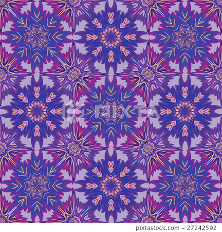 Oriental floral traditional ornament 27242592