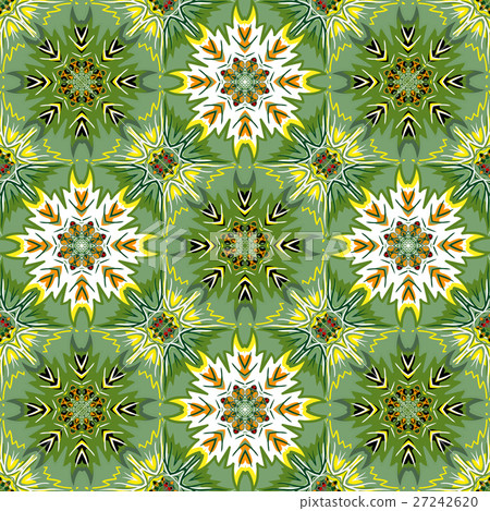 Oriental floral traditional ornament 27242620