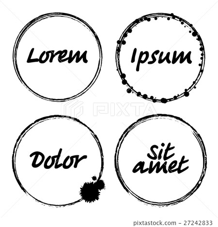 Vector Circle Shape . Circle Stamps . Round Brush Vector Circle Shape . Circle Stamps . Round Brush 27242833