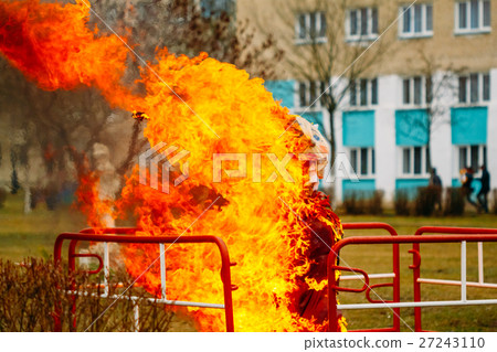 The flame embrace traditional festive scarecrow The flame embrace traditional festive scarecrow 27243110