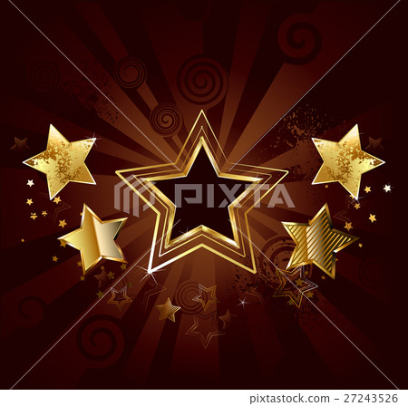 star on a brown background 27243526