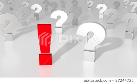 Red exclamation mark standing out from the crowd Red exclamation mark standing out from the crowd 27244725